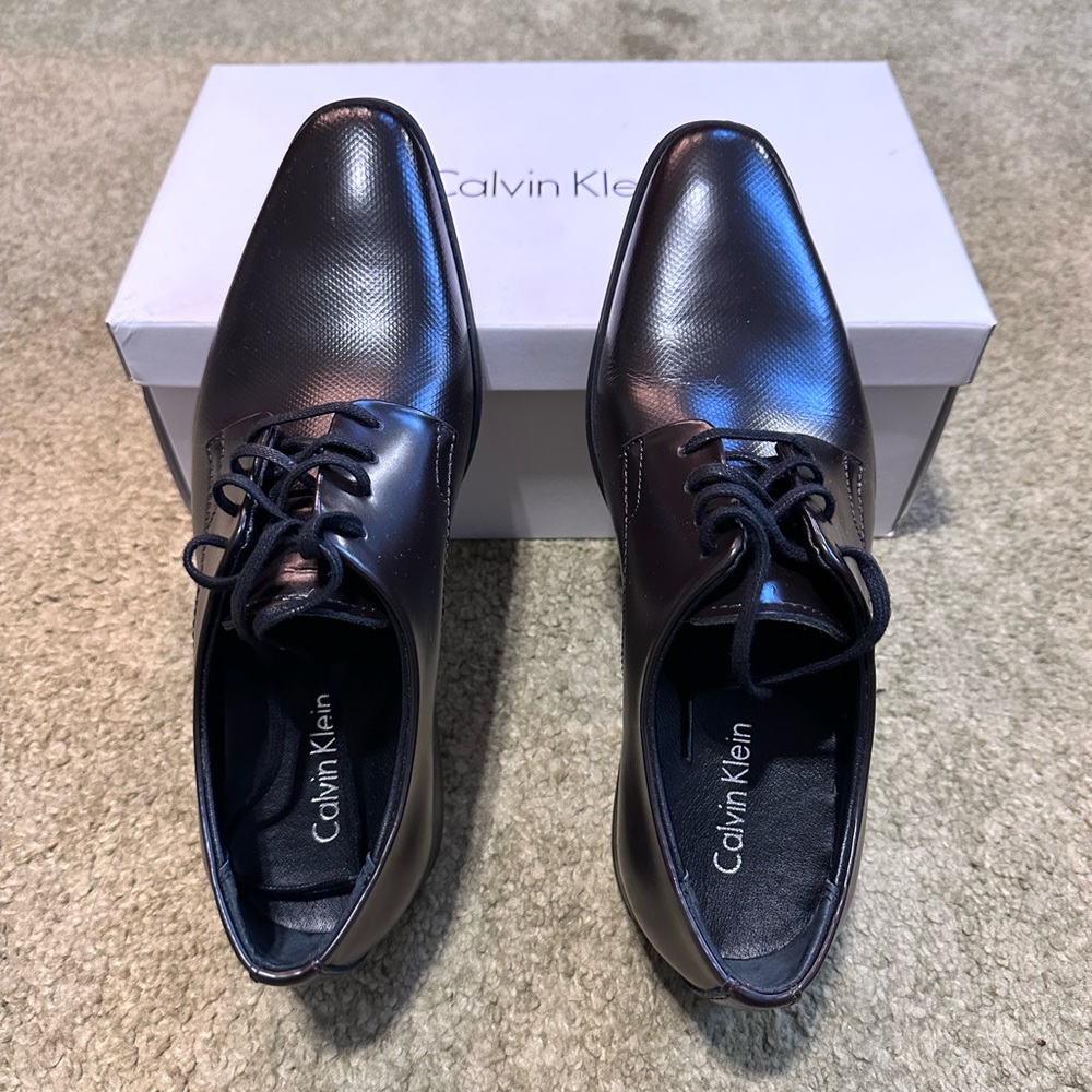 Calvin Klein Men's Dark Brown Dress Shoes - US 7